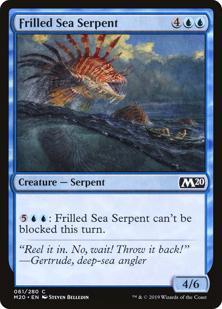 Serpent de mer à jabots — Core Set 2020 — Magic: The Gathering