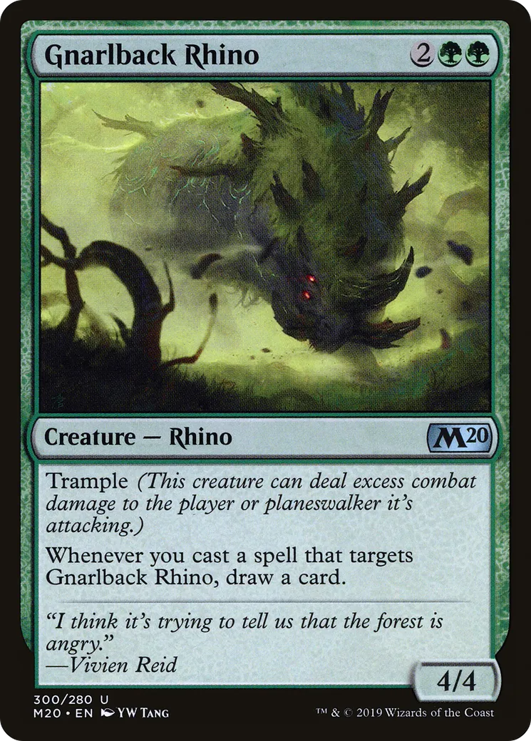Gnarlback Rhino — Core Set 2020 — Magic: The Gathering