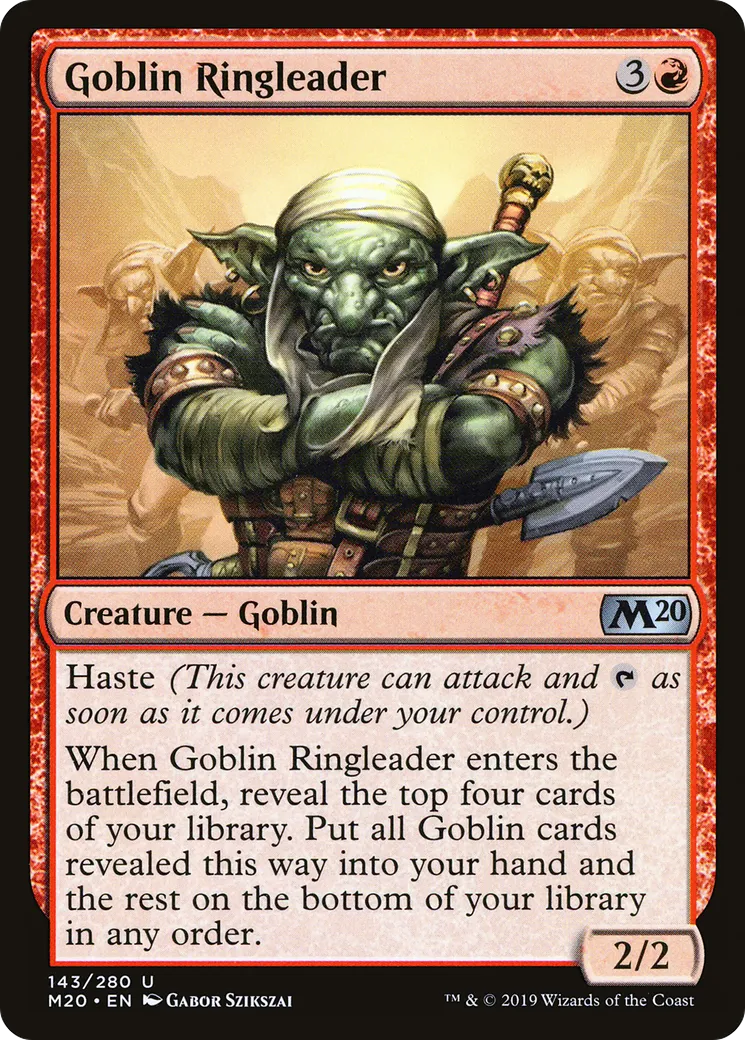 Goblin Ringleader from Core Set 2020 - Magic: The Gathering