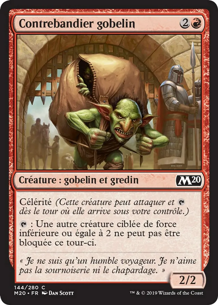 Contrebandier gobelin — Core Set 2020 — Magic: The Gathering