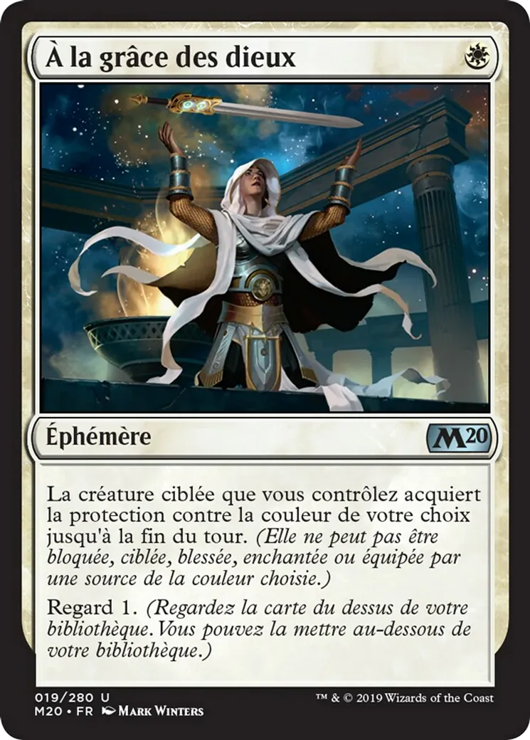 À la grâce des dieux — Core Set 2020 — Magic: The Gathering