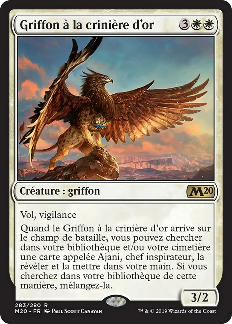 Griffon à la crinière d'or — Core Set 2020 — Magic: The Gathering