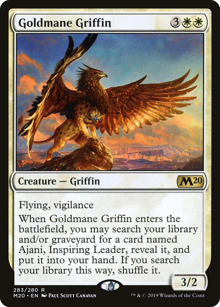 Goldmane Griffin — Core Set 2020 — Magic: The Gathering