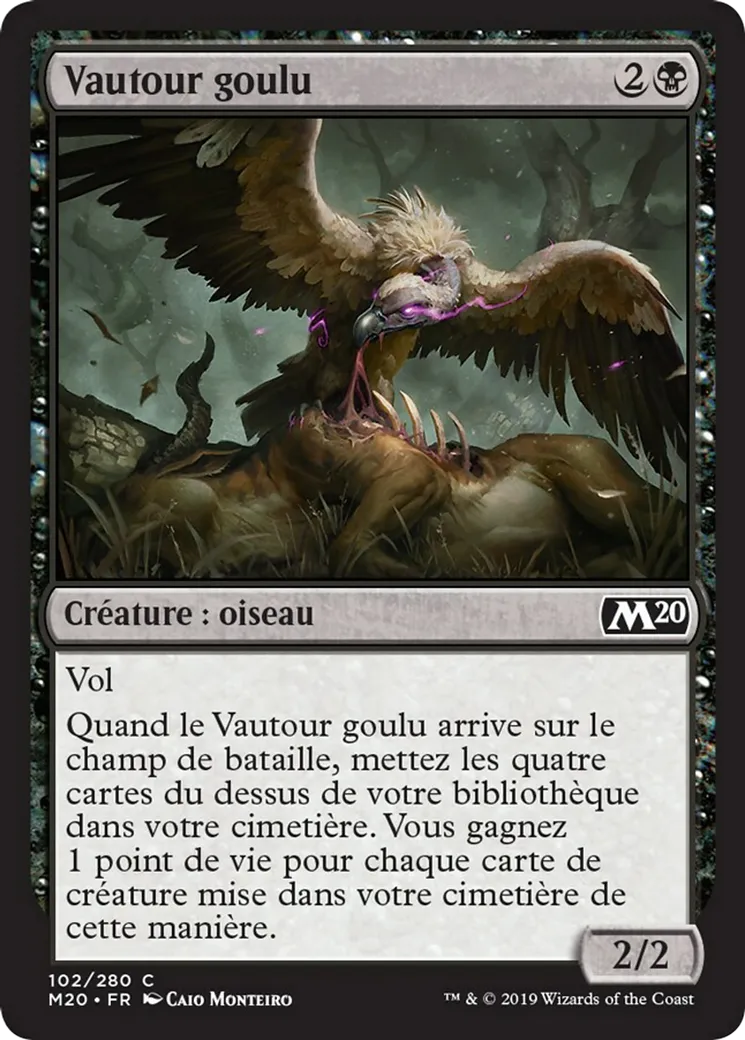 Vautour goulu — Core Set 2020 — Magic: The Gathering
