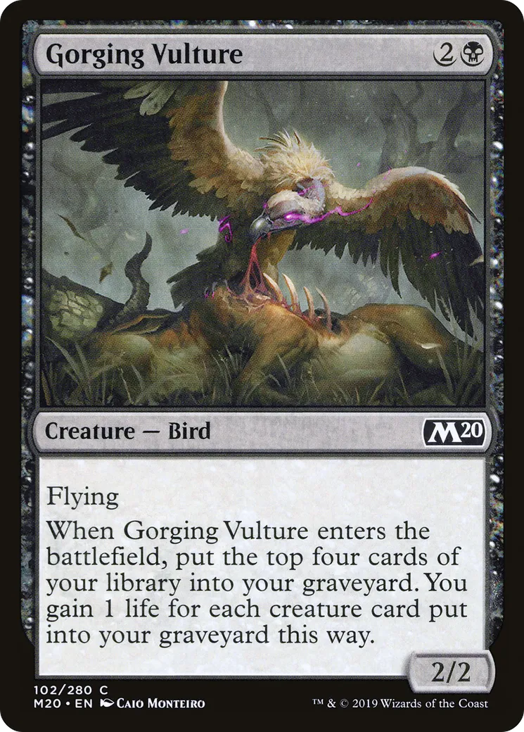 Vautour goulu — Core Set 2020 — Magic: The Gathering