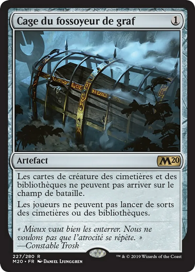 Cage du fossoyeur de graf — Core Set 2020 — Magic: The Gathering