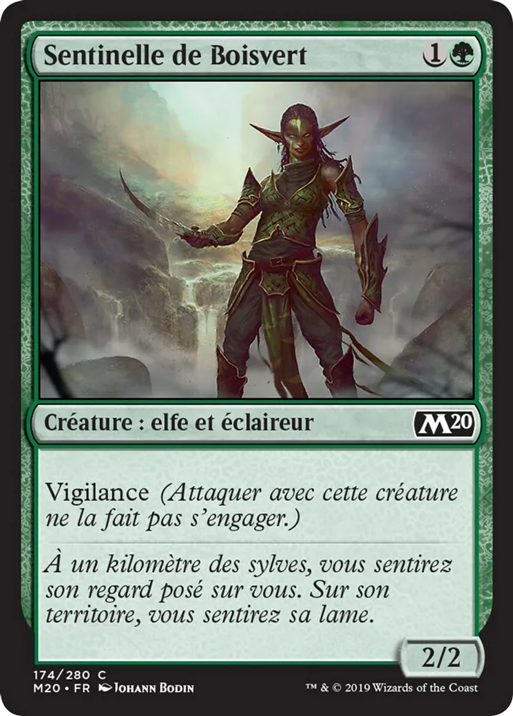 Sentinelle de Boisvert — Core Set 2020 — Magic: The Gathering