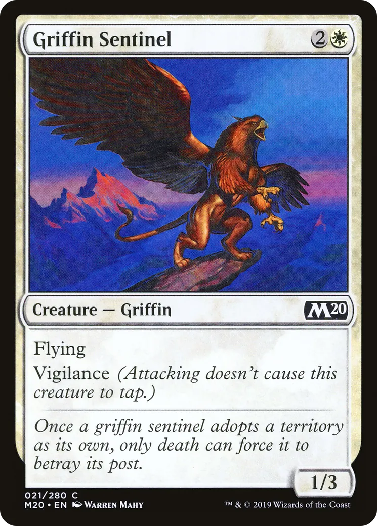 Griffin Sentinel — Core Set 2020 — Magic: The Gathering