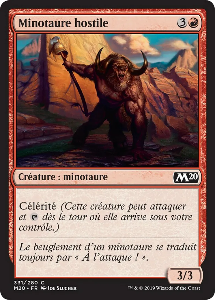 Minotaure hostile — Core Set 2020 — Magic: The Gathering