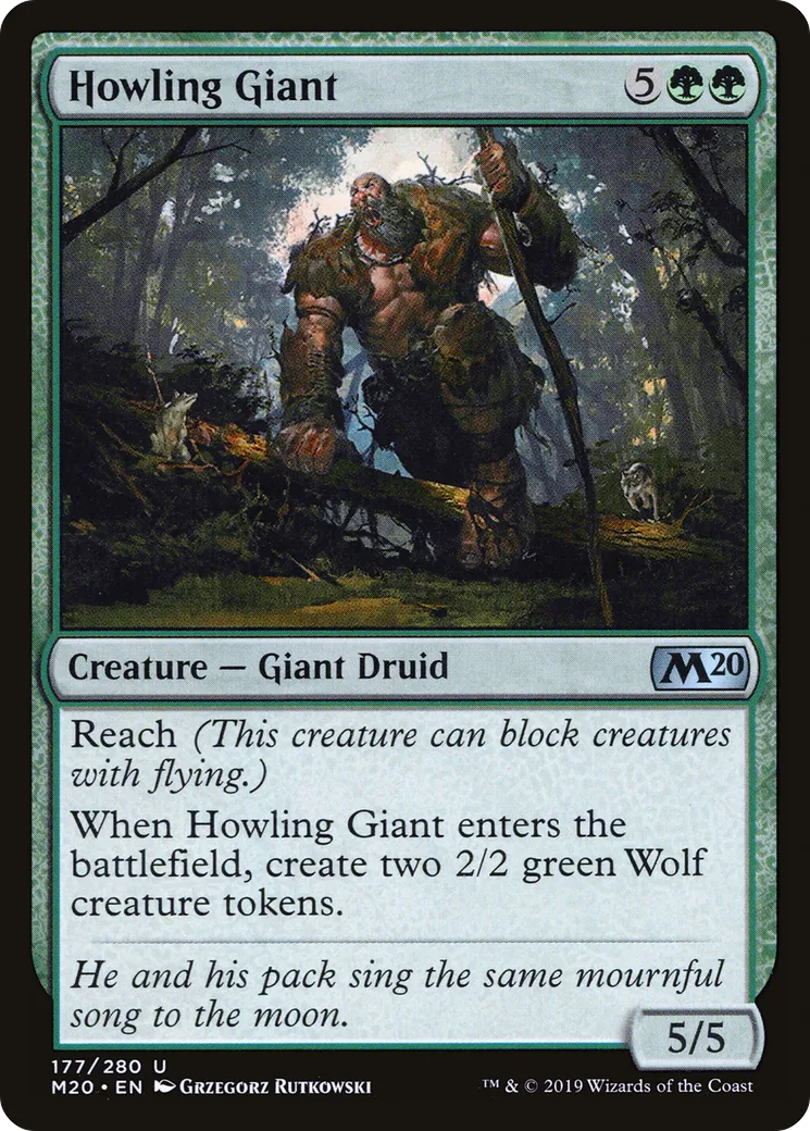 Géant rugissant — Core Set 2020 — Magic: The Gathering