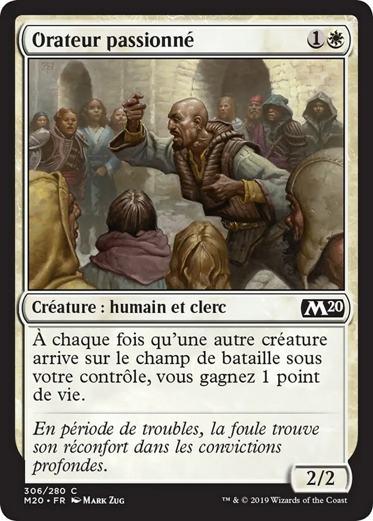 Orateur passionné — Core Set 2020 — Magic: The Gathering
