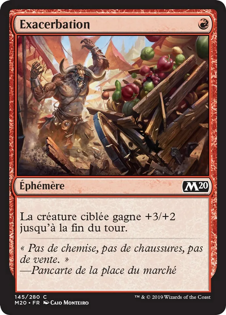 Exacerbation from Core Set 2020 - Magic: The Gathering