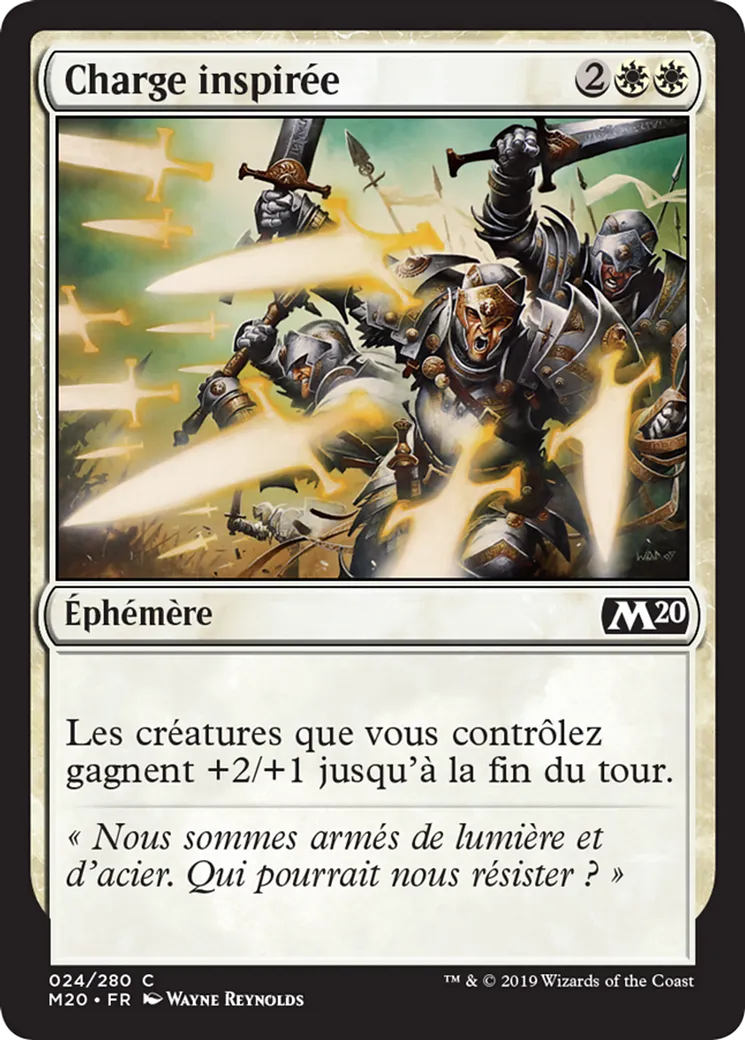 Charge inspirée — Core Set 2020 — Magic: The Gathering