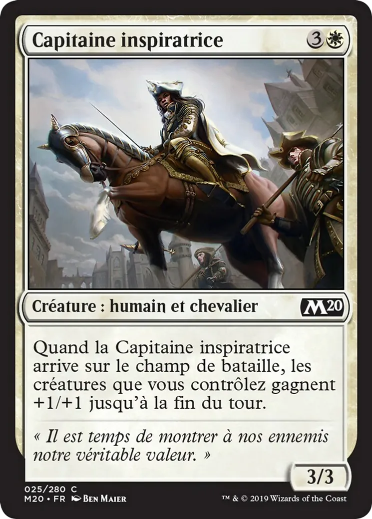 Capitaine inspiratrice — Core Set 2020 — Magic: The Gathering