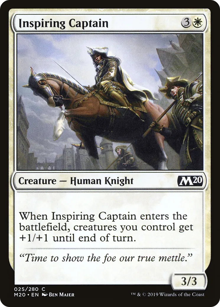 Inspiring Captain — Core Set 2020 — Magic: The Gathering