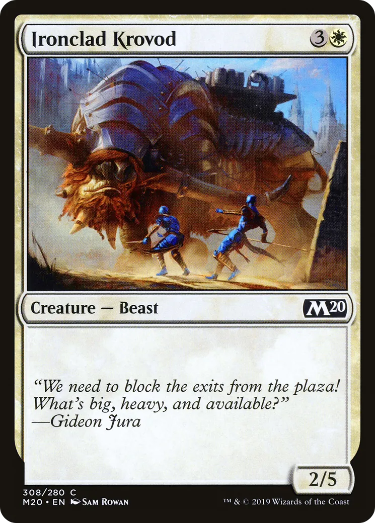Ironclad Krovod — Core Set 2020 — Magic: The Gathering