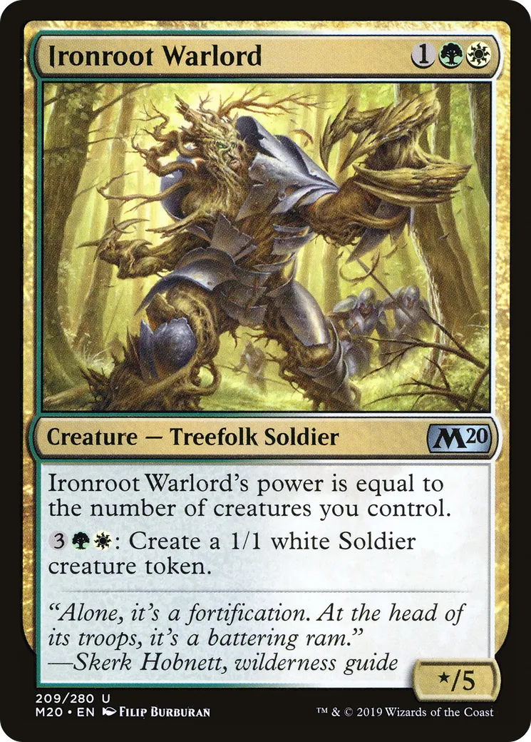 Ironroot Warlord — Core Set 2020 — Magic: The Gathering