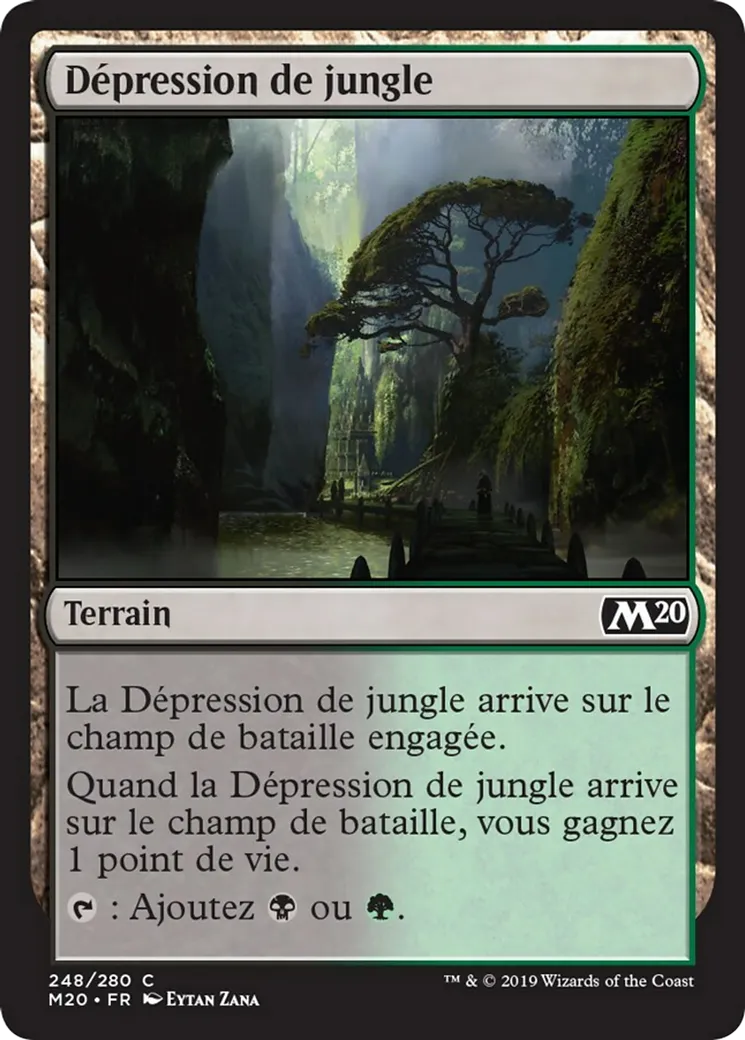 Dépression de jungle — Core Set 2020 — Magic: The Gathering