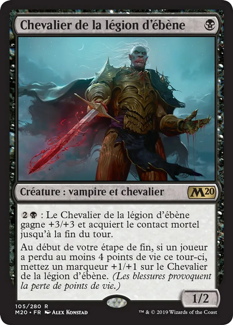 Chevalier de la légion d'ébène — Core Set 2020 — Magic: The Gathering