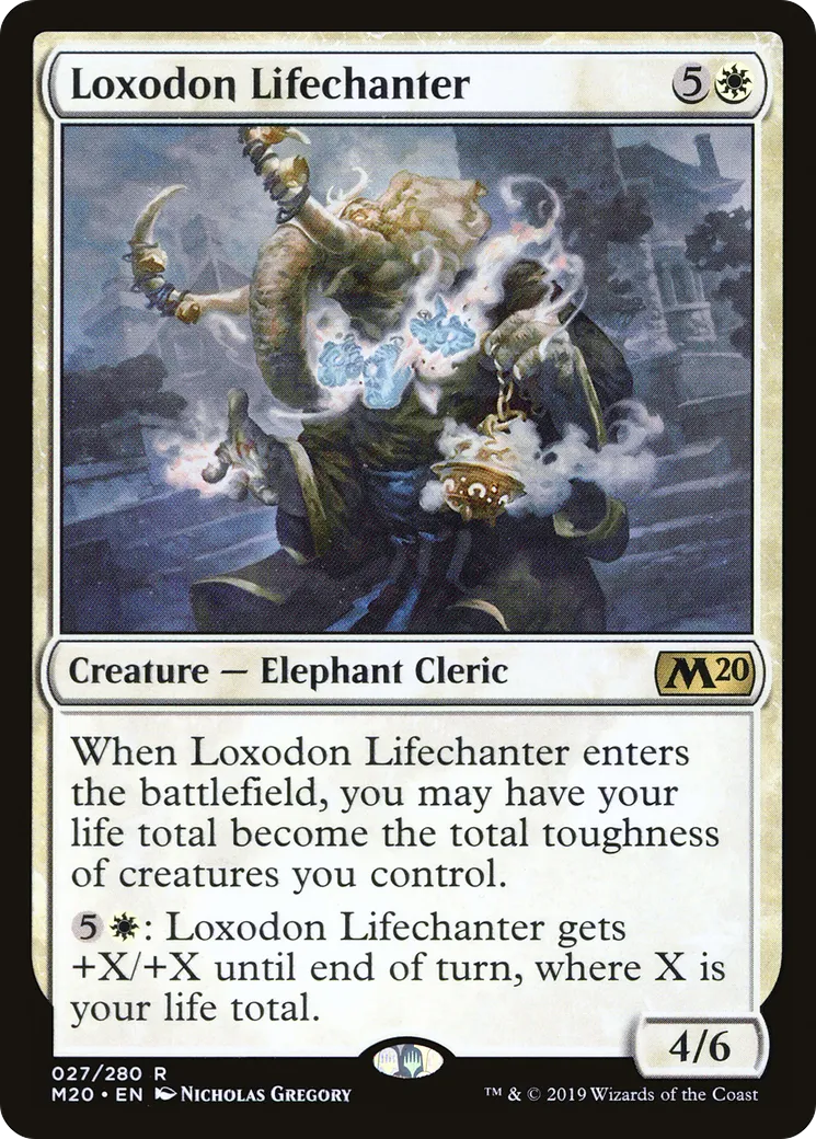 Chantevie loxodon — Core Set 2020 — Magic: The Gathering