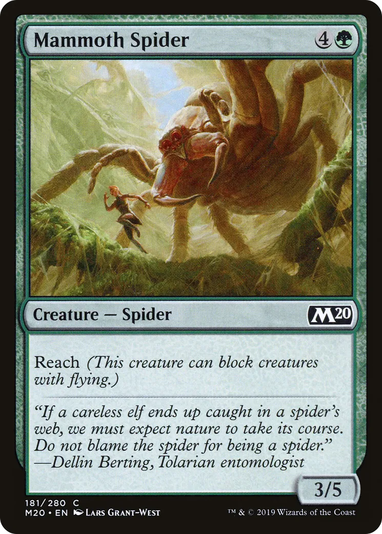 Mammoth Spider — Core Set 2020 — Magic: The Gathering