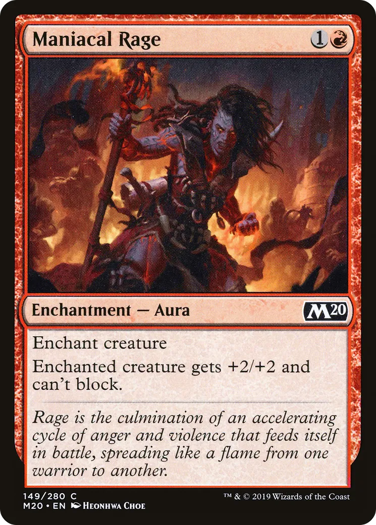 Rage démente — Core Set 2020 — Magic: The Gathering