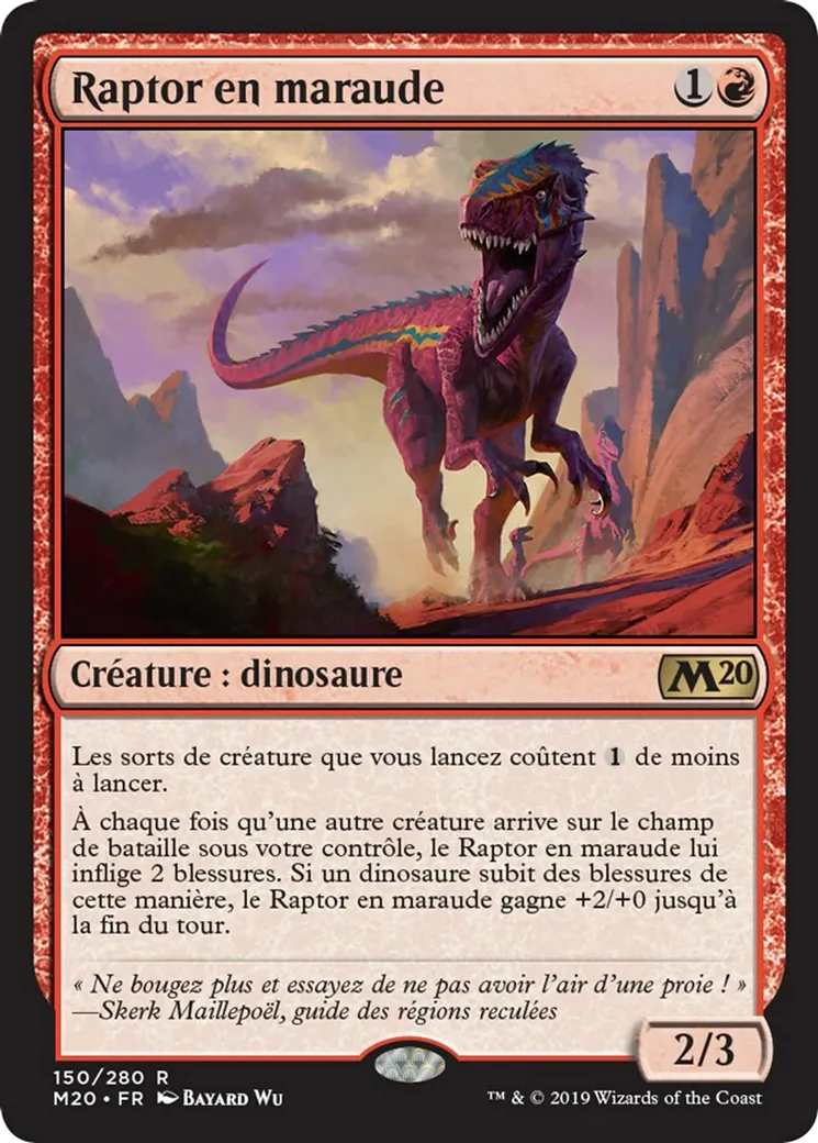 Raptor en maraude — Core Set 2020 — Magic: The Gathering