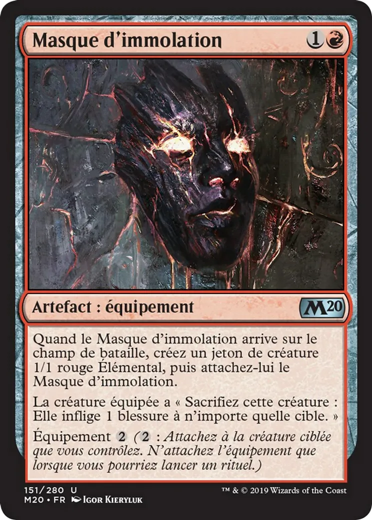 Masque d'immolation — Core Set 2020 — Magic: The Gathering