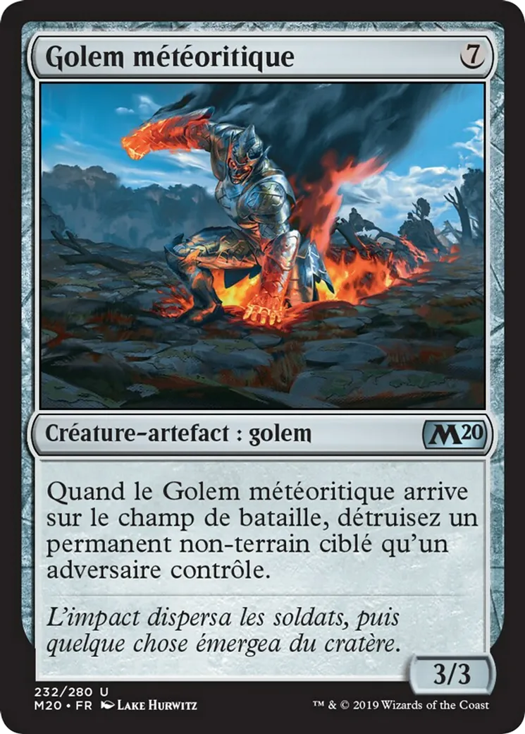 Golem météoritique — Core Set 2020 — Magic: The Gathering