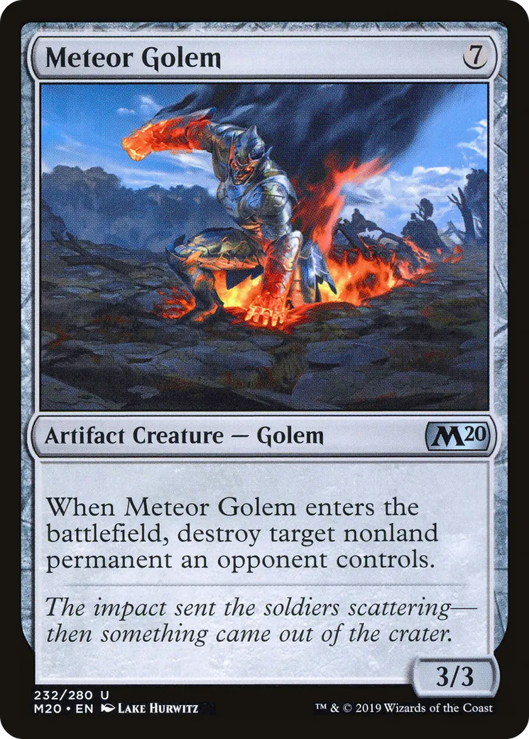Golem météoritique — Core Set 2020 — Magic: The Gathering