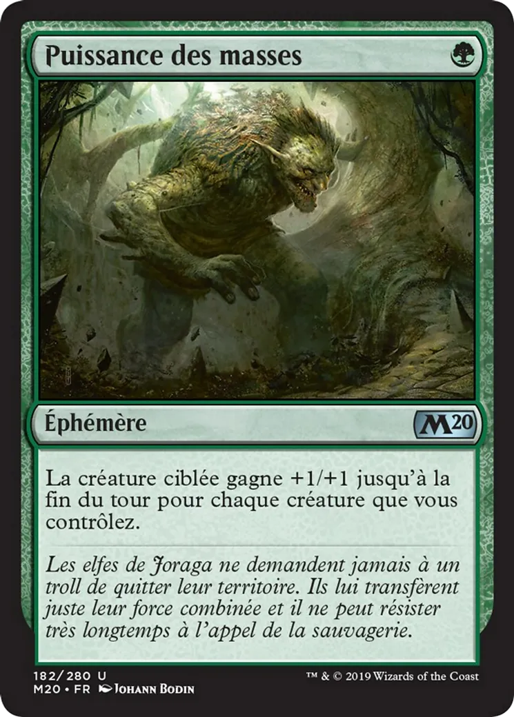 Puissance des masses — Core Set 2020 — Magic: The Gathering