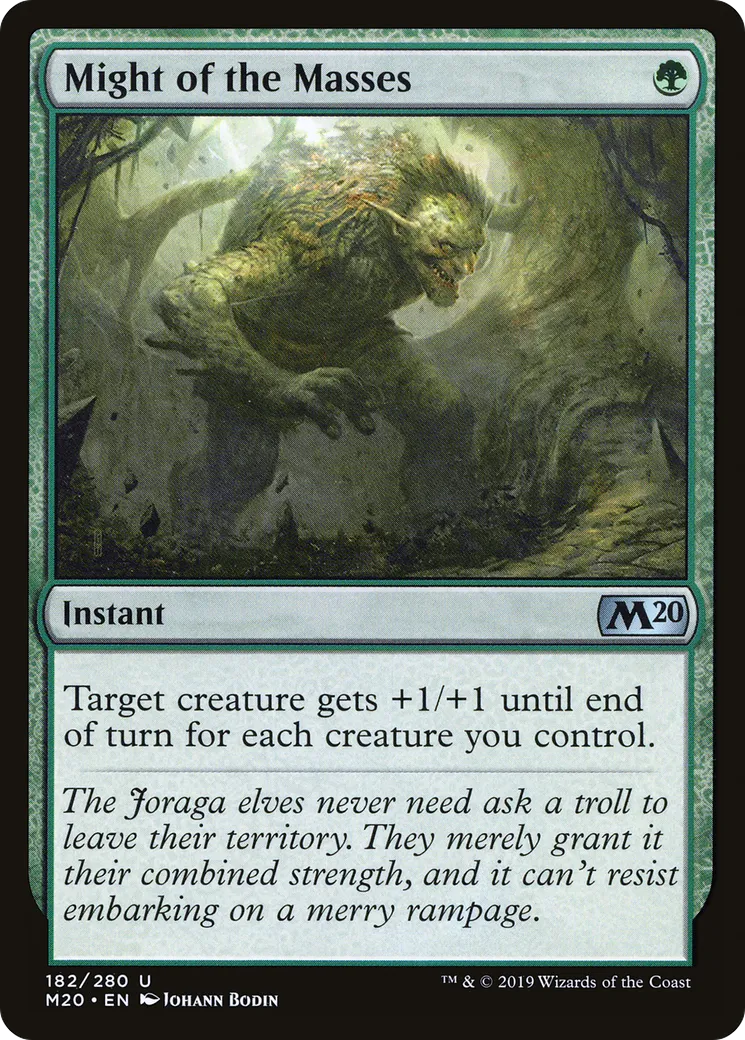 Puissance des masses — Core Set 2020 — Magic: The Gathering