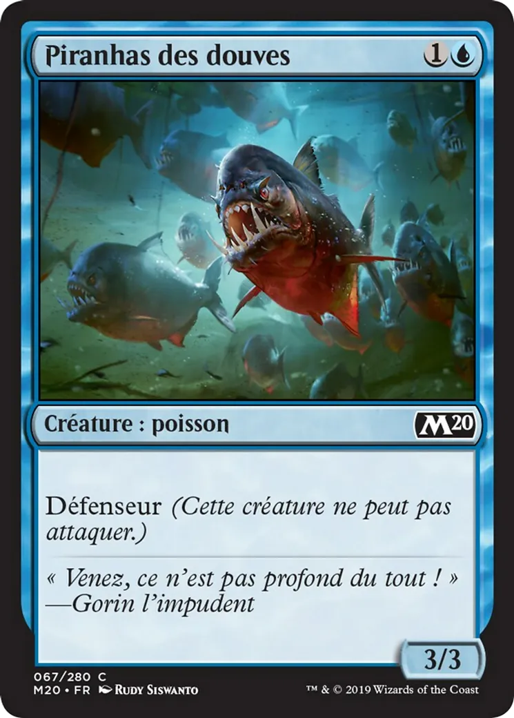 Piranhas des douves — Core Set 2020 — Magic: The Gathering