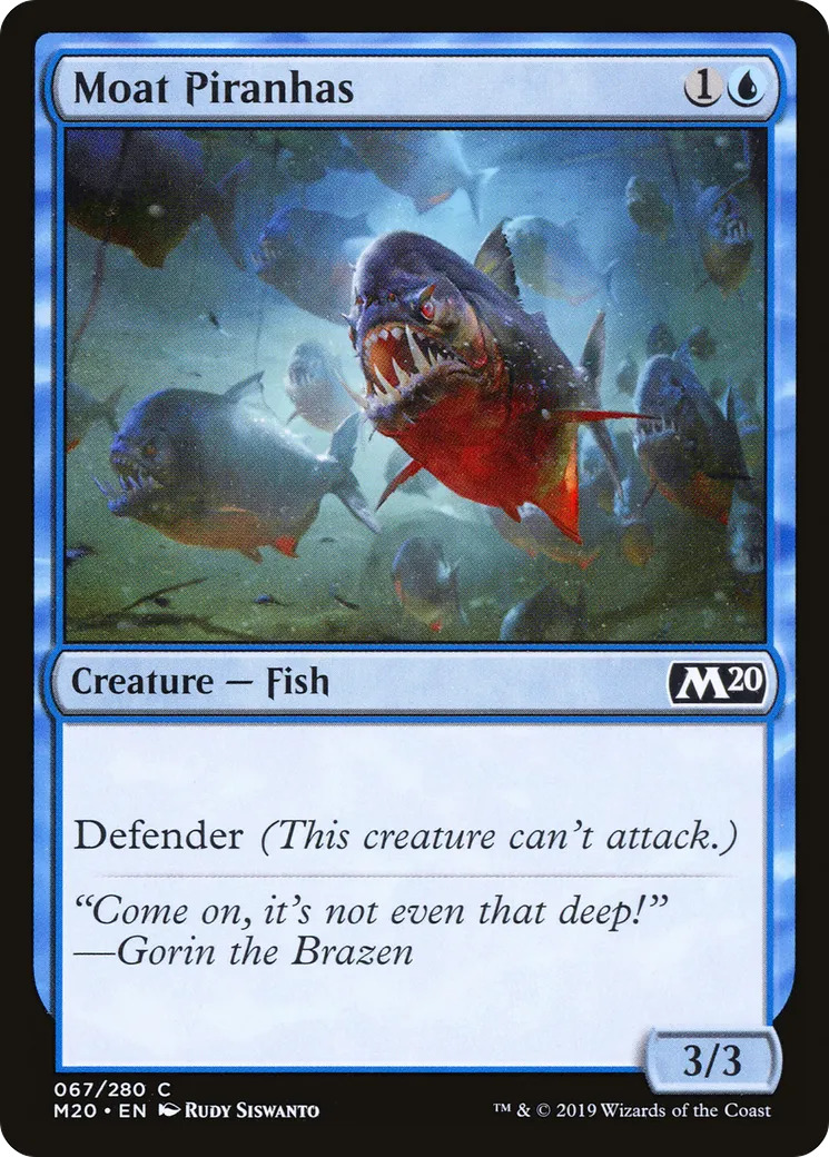 Piranhas des douves — Core Set 2020 — Magic: The Gathering