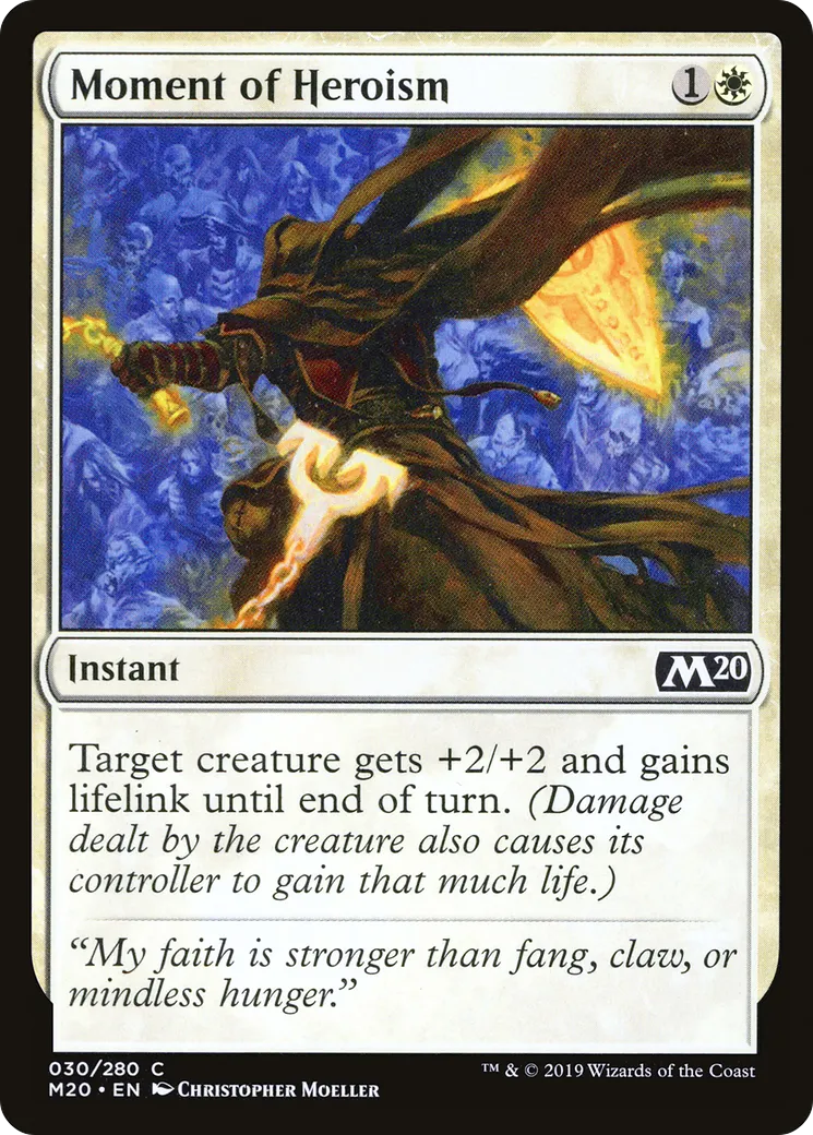 Moment of Heroism from Core Set 2020 - Magic: The Gathering
