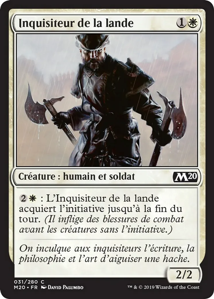 Inquisiteur de la lande — Core Set 2020 — Magic: The Gathering