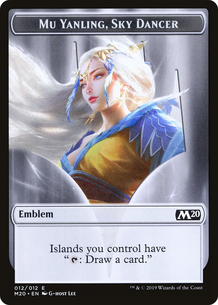 Mu Yanling, Sky Dancer Emblem — Core Set 2020 — Magic: The Gathering