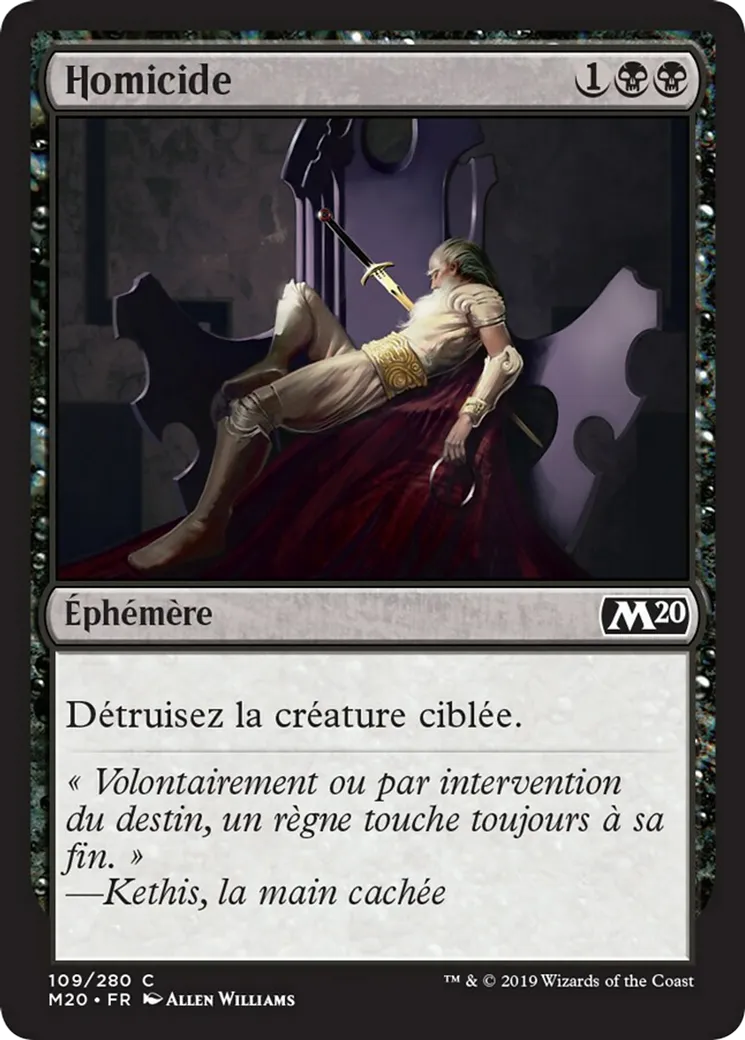 Homicide — Core Set 2020 — Magic: The Gathering