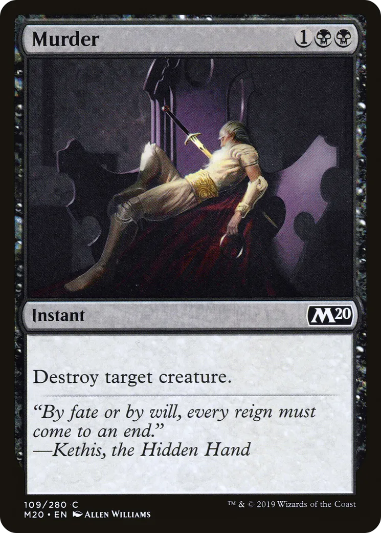 Homicide — Core Set 2020 — Magic: The Gathering