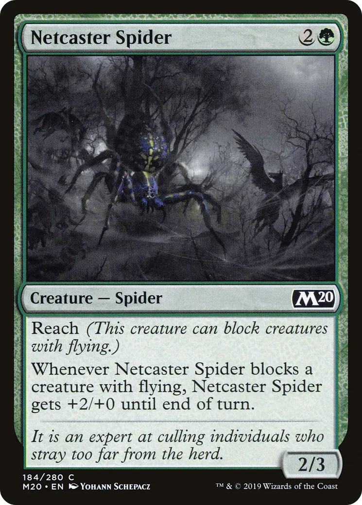 Netcaster Spider — Core Set 2020 — Magic: The Gathering