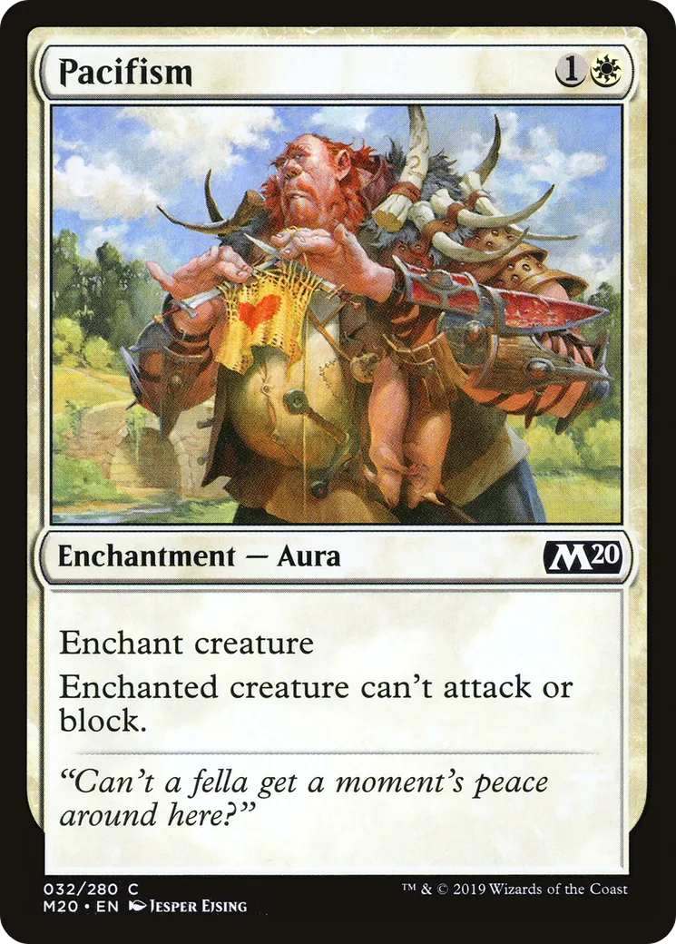 Pacifism from Core Set 2020 - Magic: The Gathering