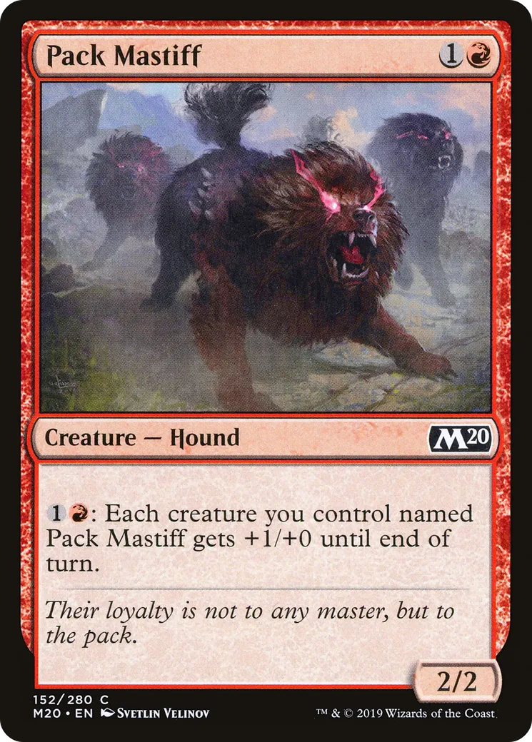 Pack Mastiff from Core Set 2020 - Magic: The Gathering