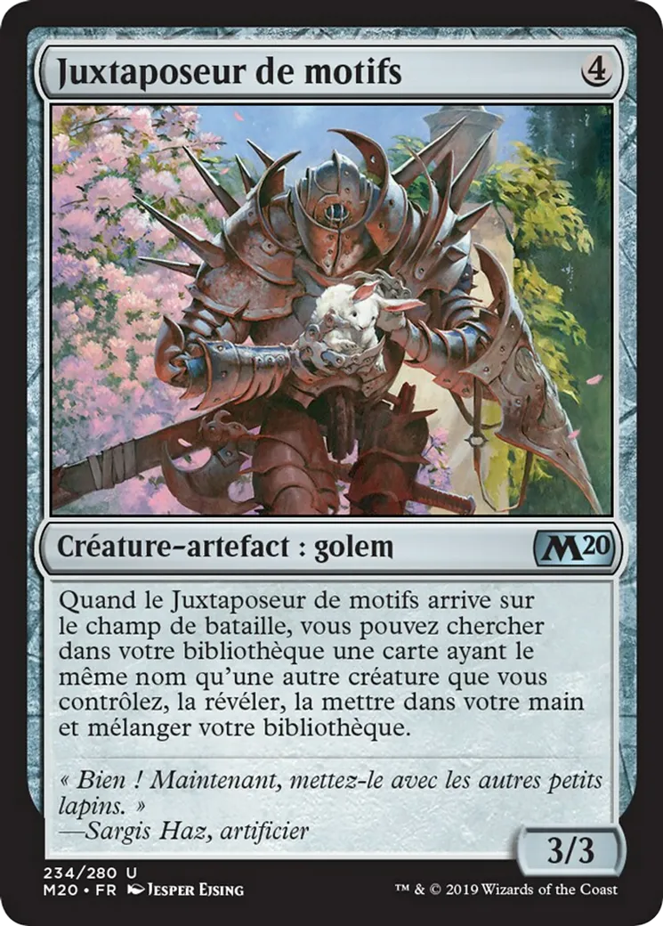 Juxtaposeur de motifs — Core Set 2020 — Magic: The Gathering