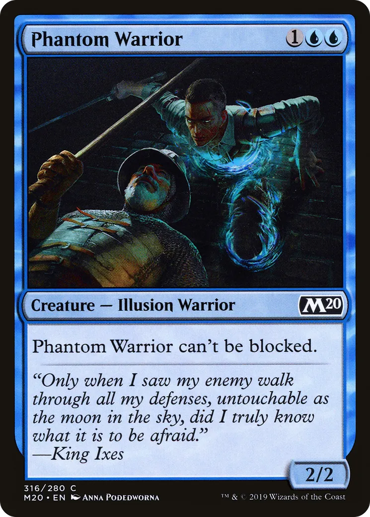 Phantom Warrior from Core Set 2020 - Magic: The Gathering