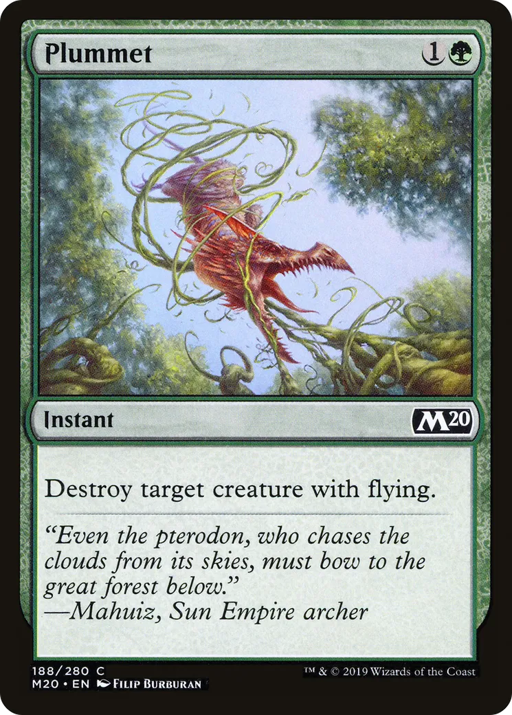 Plummet — Core Set 2020 — Magic: The Gathering