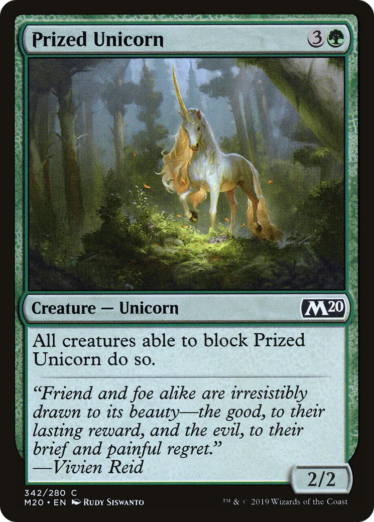 Prized Unicorn — Core Set 2020 — Magic: The Gathering