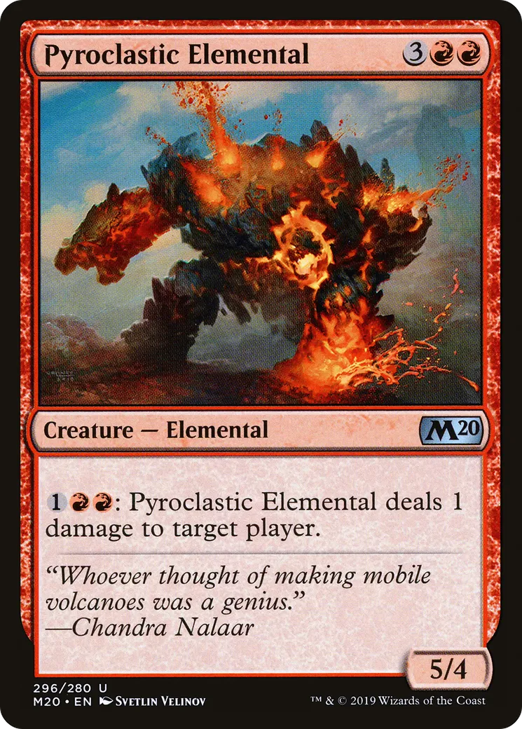 Pyroclastic Elemental from Core Set 2020 - Magic: The Gathering