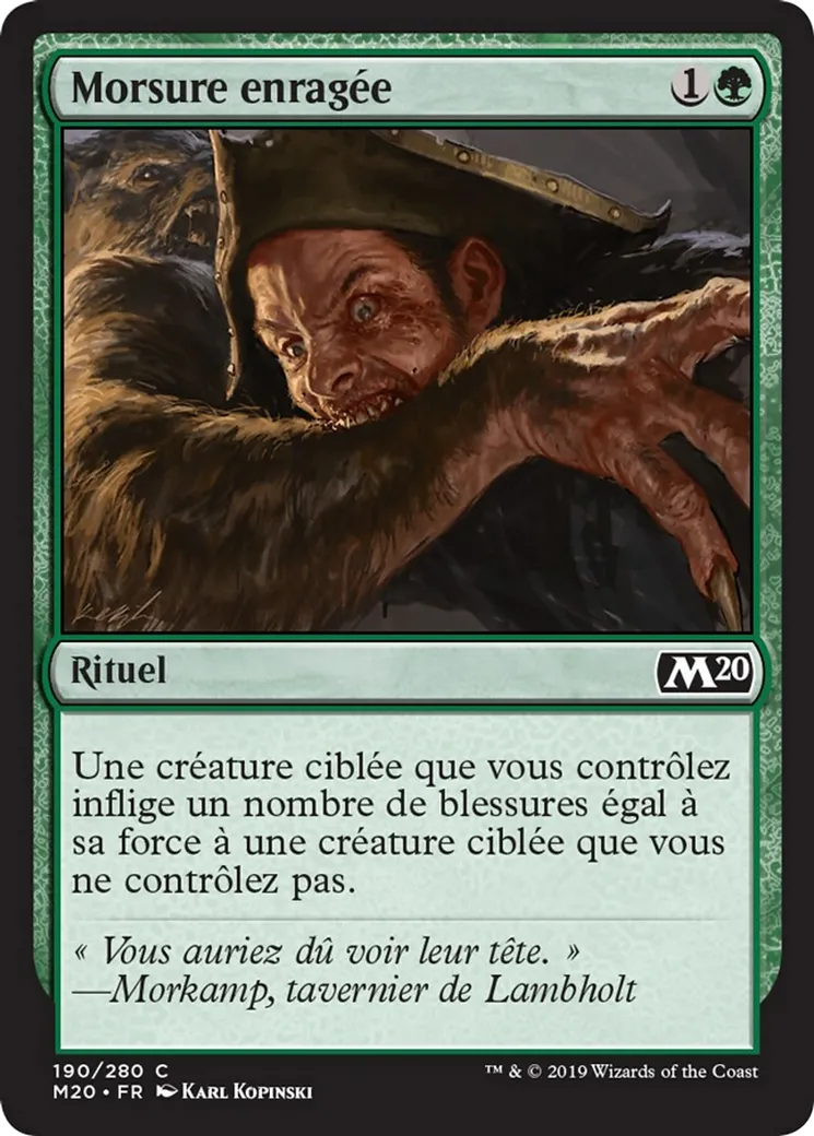 Morsure enragée from Core Set 2020 - Magic: The Gathering