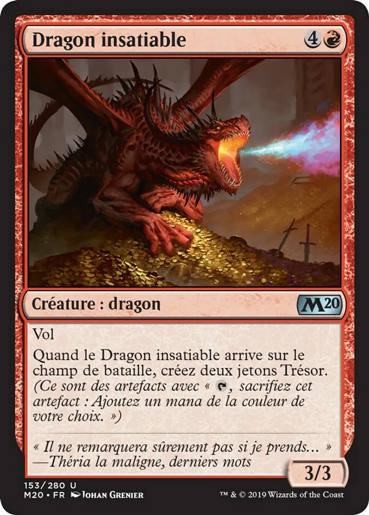 Dragon insatiable — Core Set 2020 — Magic: The Gathering