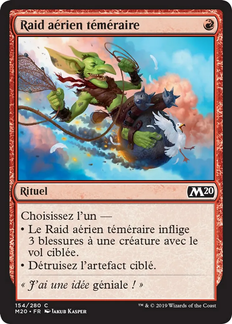 Raid aérien téméraire — Core Set 2020 — Magic: The Gathering